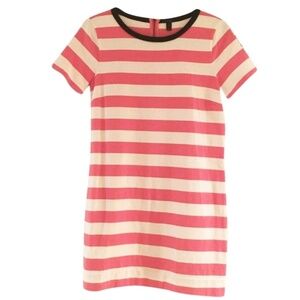 J. Crew rugby striped salmon shift dress size xs